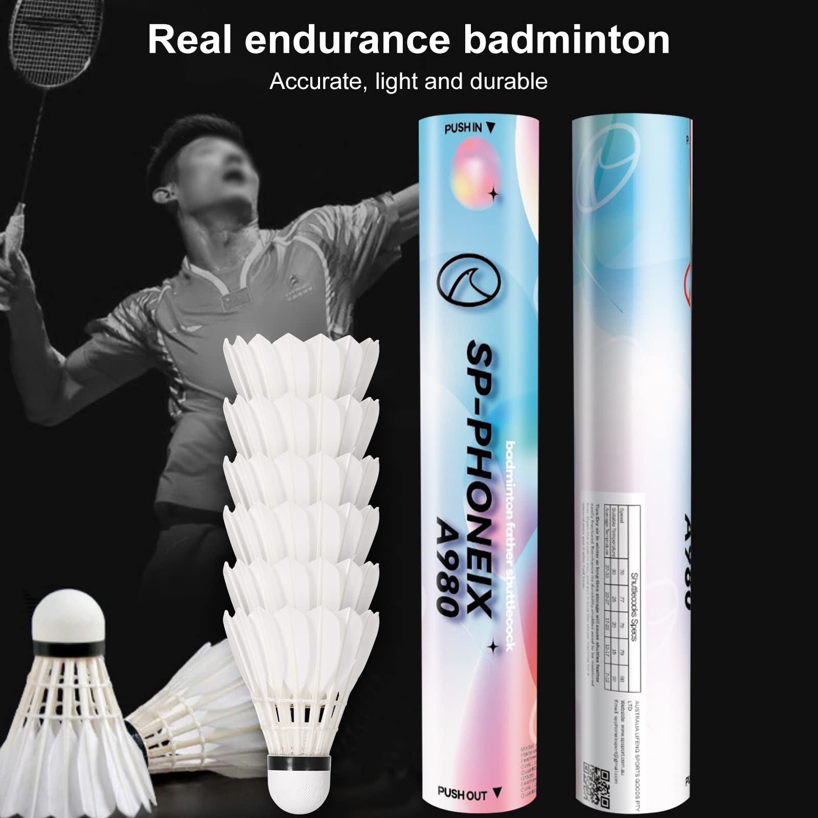 SP-PHONEix バドミントン シャトル 12個入り 10本 Amazon | SPPHONEIX 12個パック ナイロン イエロー バドミントン